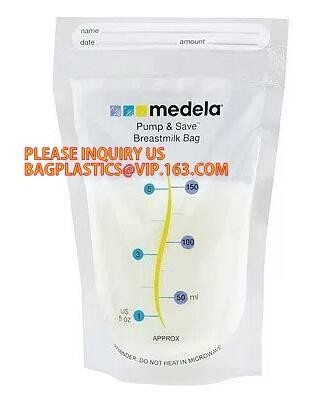 biodegradable eco-friendly FDA clear juice sealed drink pouches translucent reclosable hand held zipper plastic drinking