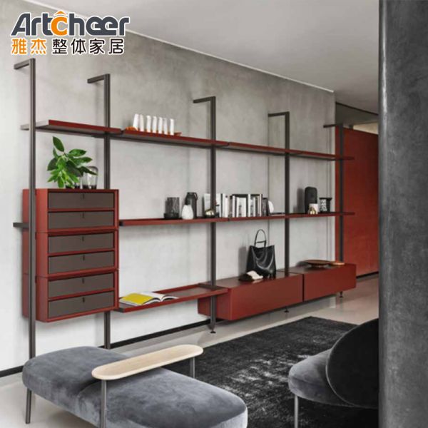 Modern Adjustable Height Display Rack with Customized Size for Living Room Furniture