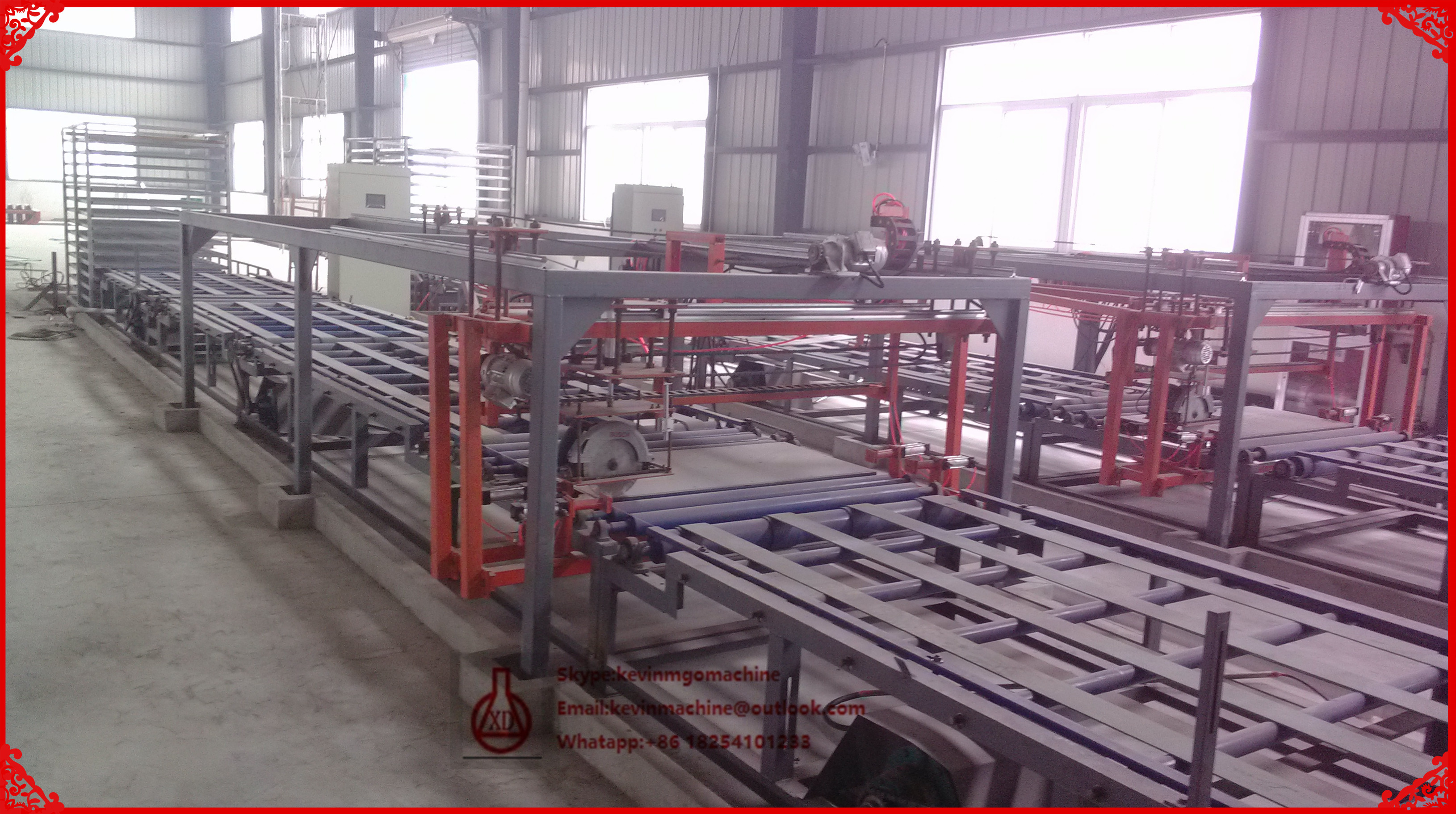0.90 - 1.00 g/cm3 Density MgO Board Production Line with Stable Running Situation