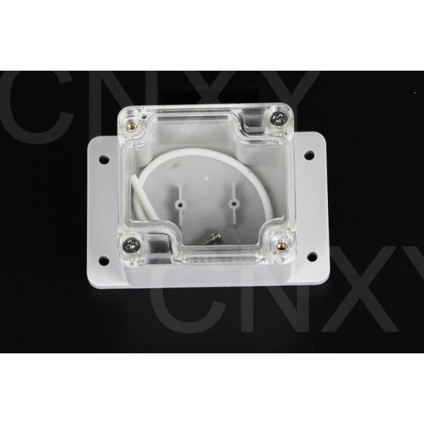 Multifunction Flanged Plastic Box CNC Machine Sealing With Transparent AS Lid
