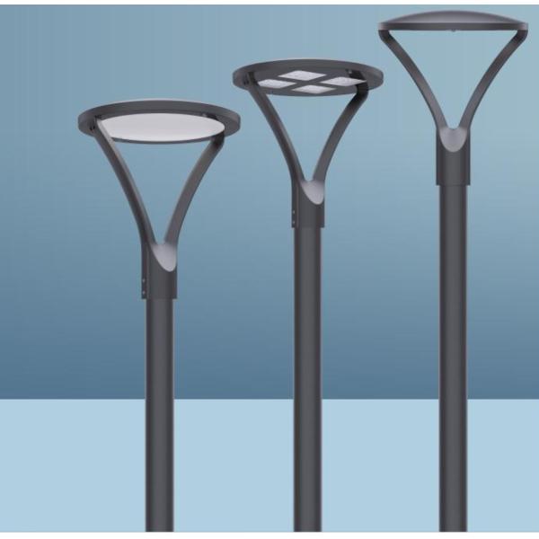 170lm/W Outdoor LED Post Top Light Fixture IP65 IK08 Wattage And CCT Selectable