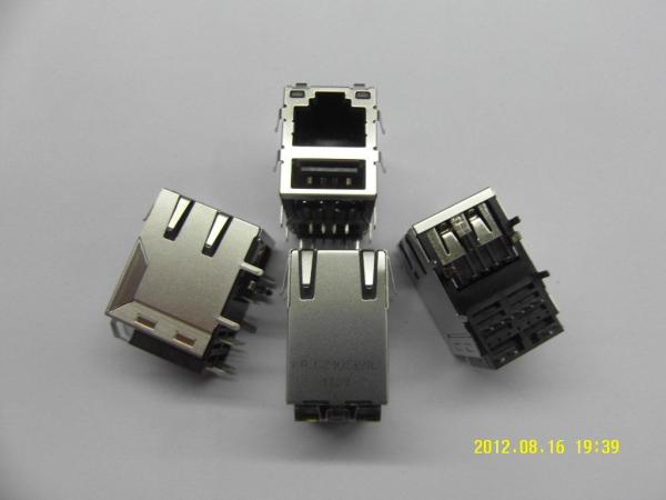 Quality High Performance Stacked 1000MB SFP Connector RJ45 Combo With LEDs for sale