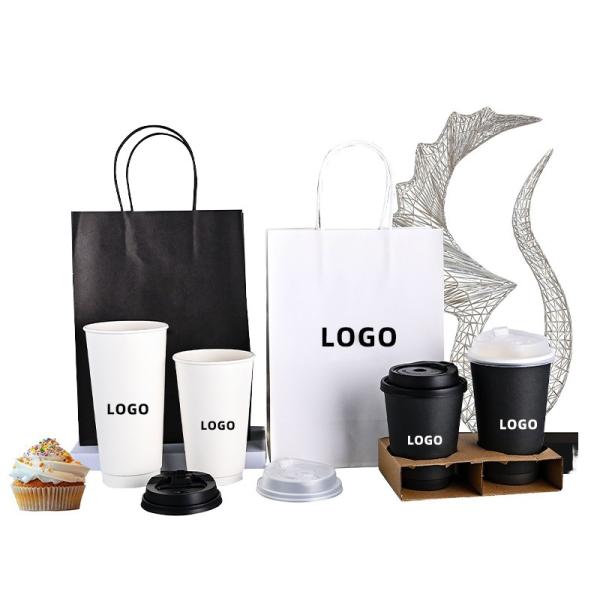 Quality Custom Waterproof Double Wall Paper Cups For Chocolate Espresso for sale