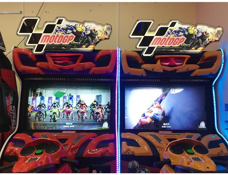 Simulator Motorcycle Racing Motor Arcade Game Machine Customized Realistic Designing