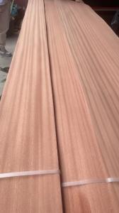China Sliced Natural Quarter Cut Pink Sapelli Veneer Sheet For Plywood wholesale