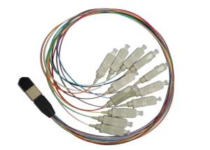 High Density Architectures MPO MTP Patch Cord , 12 Fibers Multimode Fiber Patch Cord