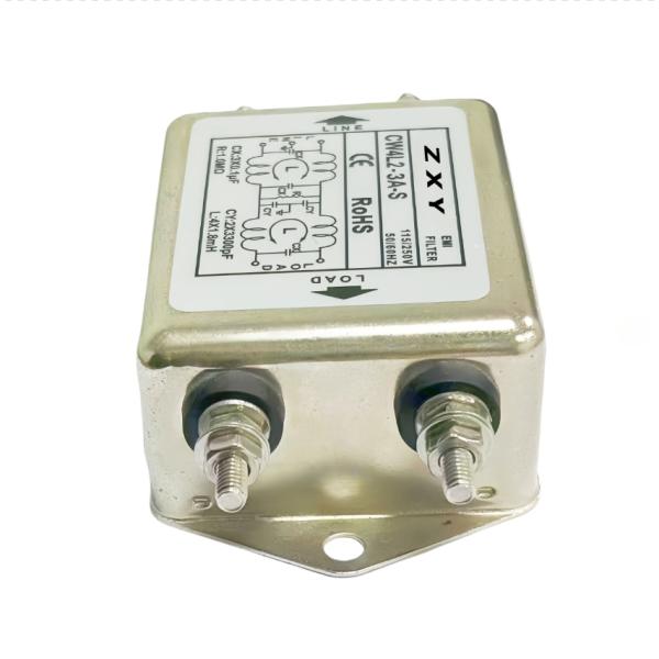 CW4L2-3A-S 115/250V Plug in Single Phase AC Dual Stage Power Filter EMI Filter