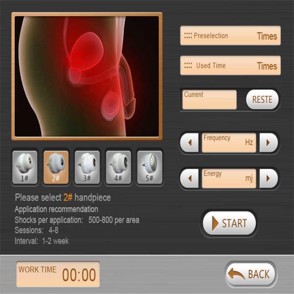 ESWT Full Body Therapy Machine, Pain Removal Machine With 5 Transmitters