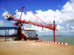 China High Capacity Screw Unloader / Shipborne Screw Ship Unloader Automatically wholesale