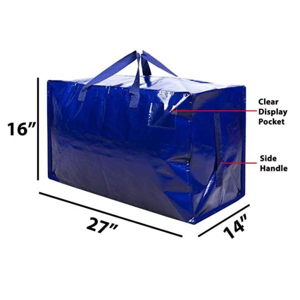 Clothes Pack Moving, Camping, Christmas Decorations Storage Extra Large Heavy Duty Reusable Storage Moving Bags