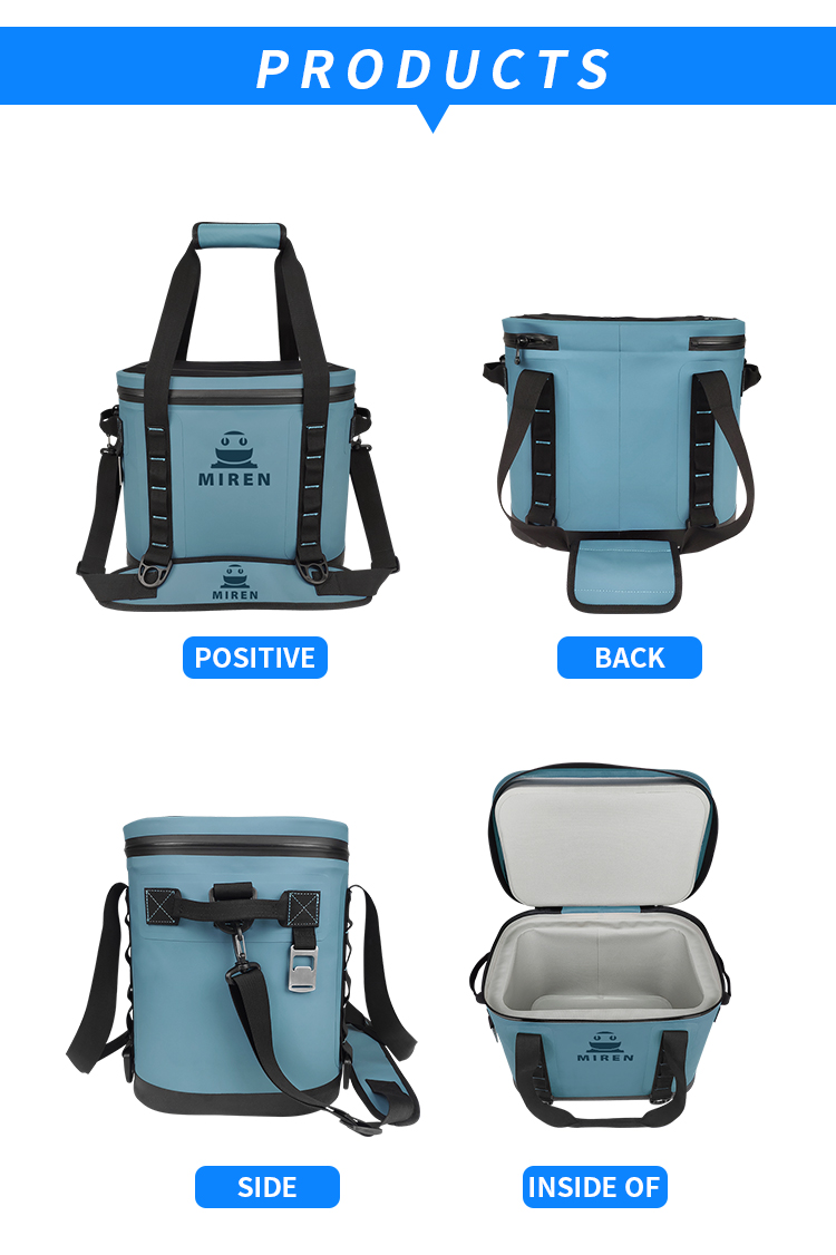 20l Portable Soft Ice Cooler Bags Waterproof For Fishing Barbecue