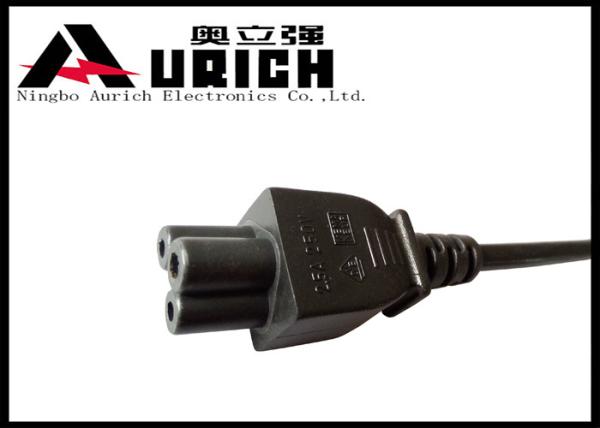 Quality Laptop Computer Monitor Power Cord , 3 Prong Mickey Mouse Power Cord for sale