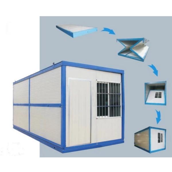 Expended Luxury Folding Container House Village 40 Foot Size With Steel Door