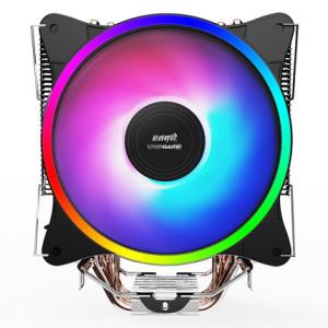 RGB CPU Cooler High air flow  tower type CPU Cooler with 4 Heat Pipes for intel AMD