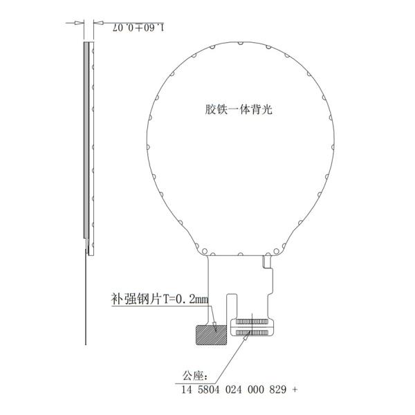 240x240 Dot Round TFT LCD Display With GC9A01 Touch 4 Wire 1 lane SPI Interface