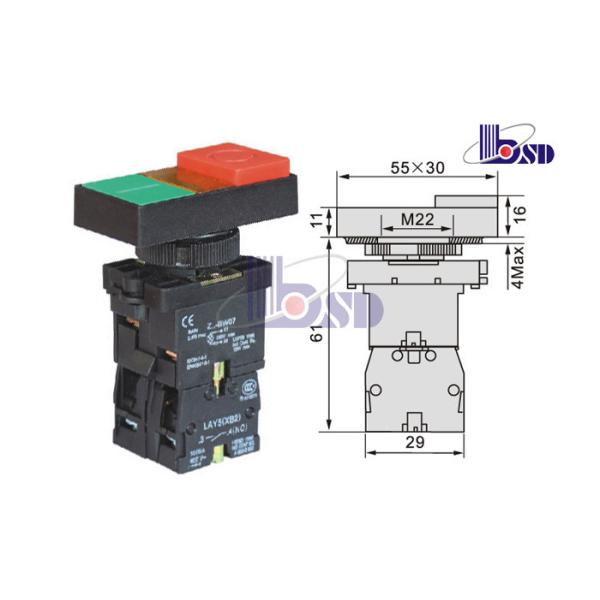 LAY5(XB2)-EW8475 spring return flat button push button swithes