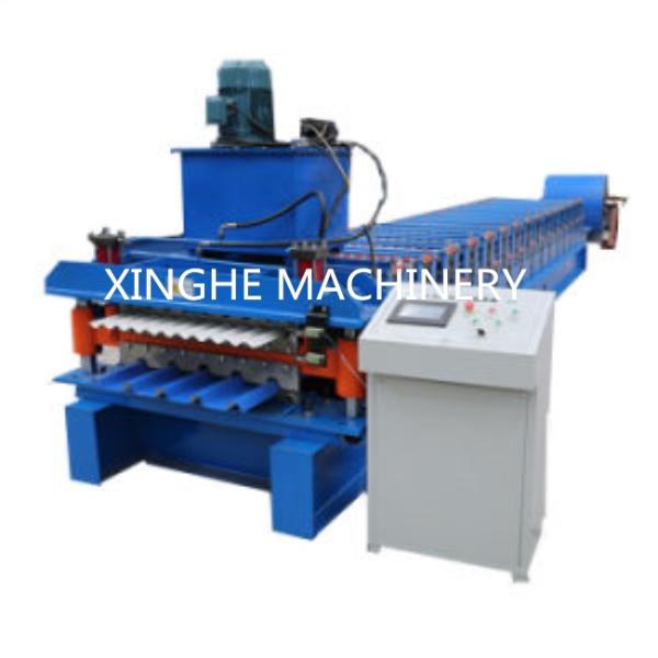 Metal Roofing Sheet Bending Machine , Automatic Roof Panel Roll Forming Machine