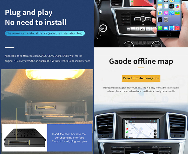 Mercedes Benz Car Video Interface With BECKER Navigation System