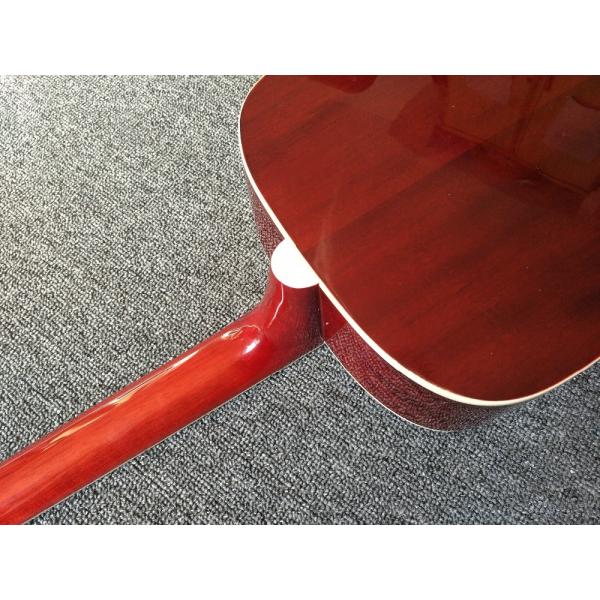 Left hand Acoustic guitar Cherry Sunburst hummingbird Acoustic Guitar+Factory customization