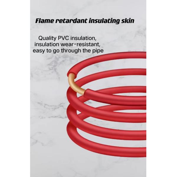 Building House Wiring 4mm2 6mm2 Single Core Pvc Insulated Flexible Copper Electrical Wires