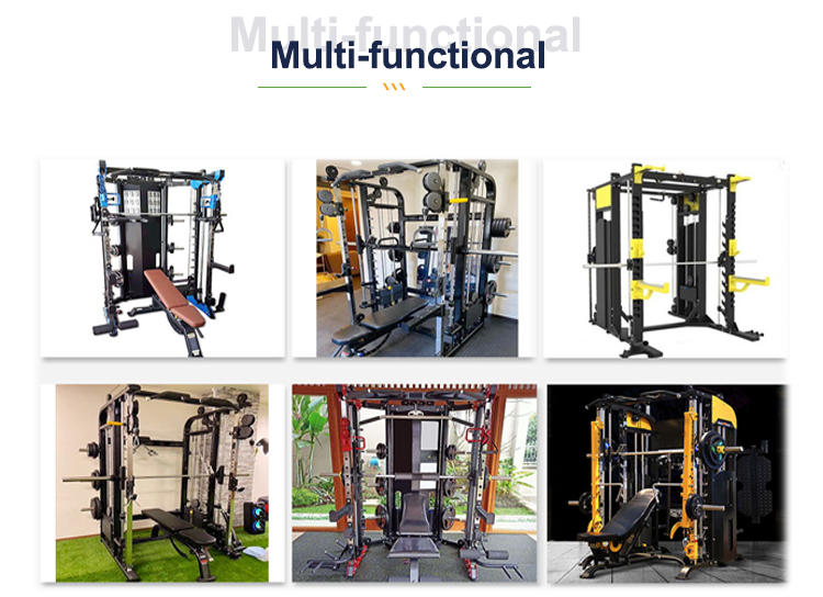 Black Home Commercial Use Multi Station Equipment Multi Function Gym