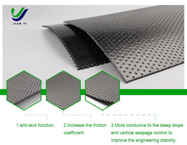 Quality Multi Purpose Rough HDPE Geomembrane For Landfill And Tailings Storage for sale