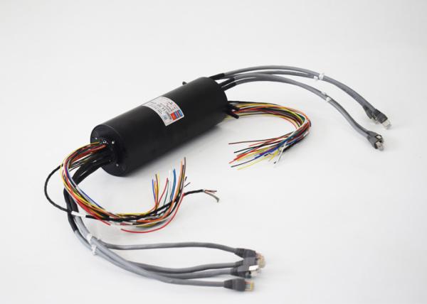 Quality Ethernet Signal Rotary Joint Ernet Slip Ring RJ45 Connector With Cat Cable Connection for sale