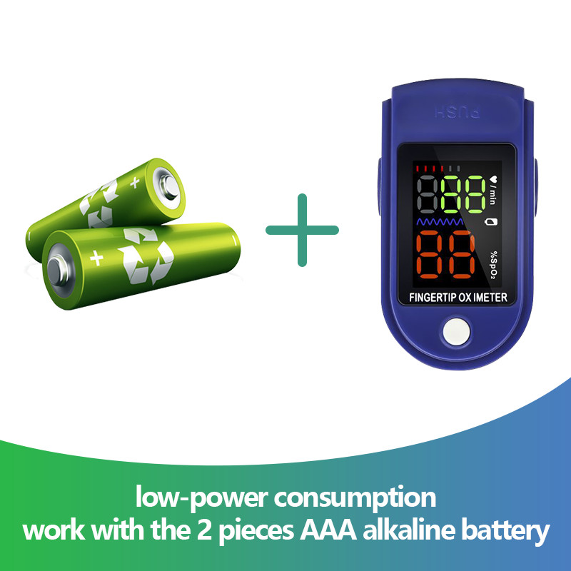 Blue Fingertip Pulse Oximeter SPO2 Digital Pulse Meter TFT Display