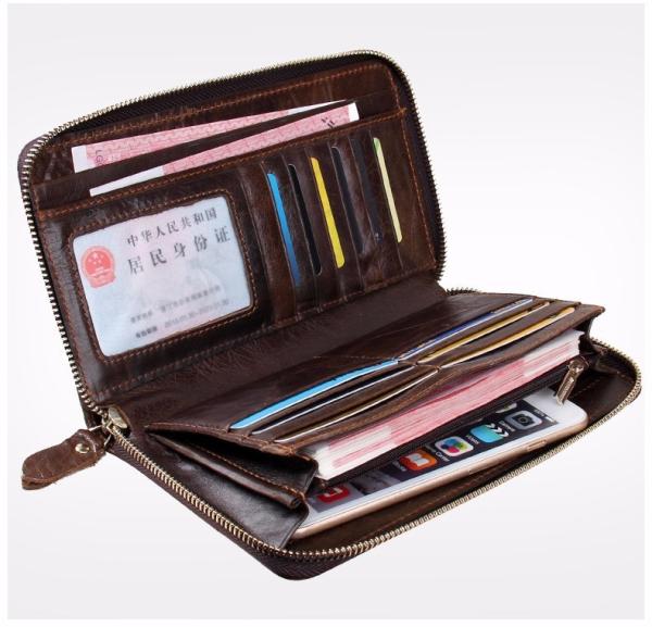 Quality ROHS Alligators Carteras Mens Thin Leather Wallet Handmade Crocodile Skin 21x12cm for sale
