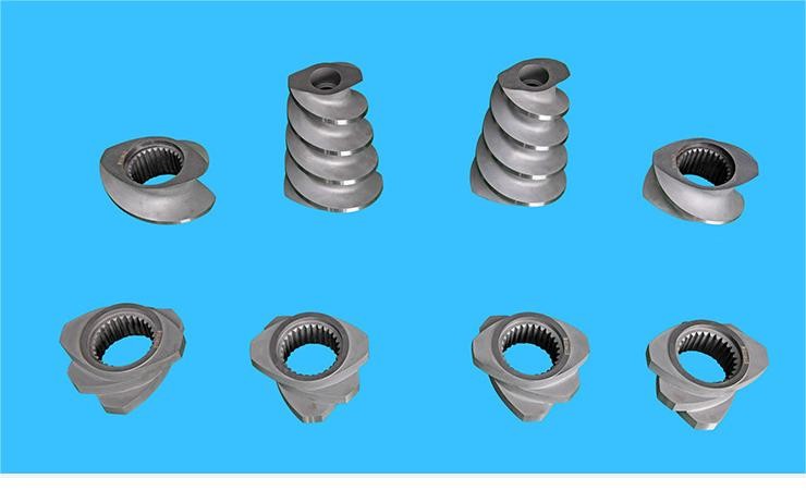 High Performance Twin Screw Extruder Parts Alloy Imported WR5 Material Screw Elements