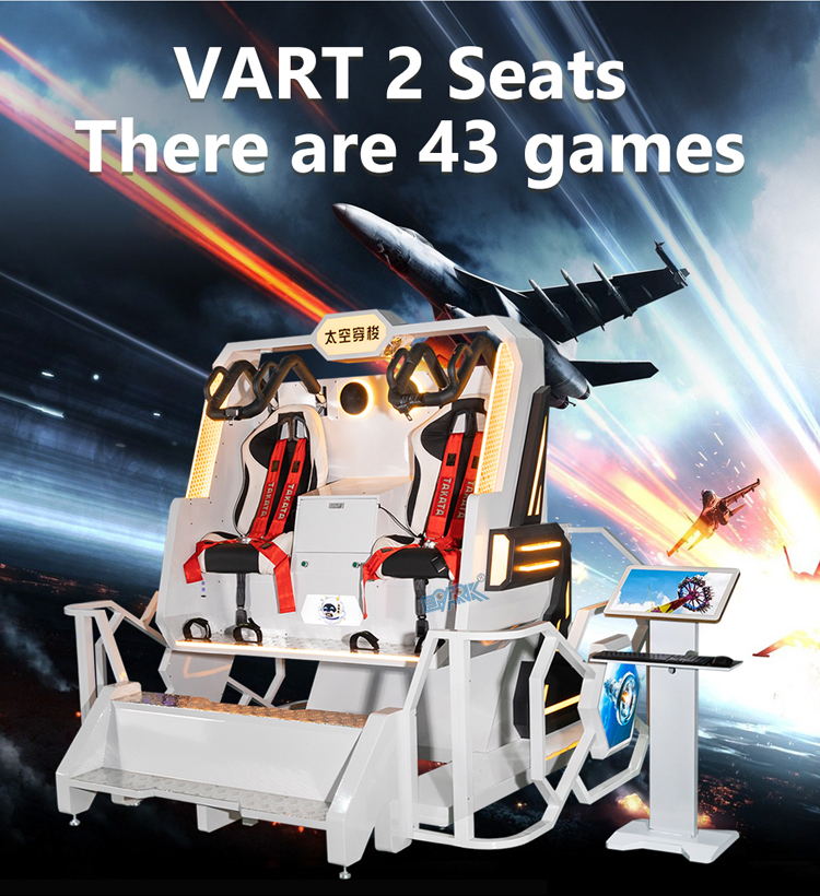 VR Indoor Playground Game 2 Players Attractions 9D Vr Virtual Reality Simulation