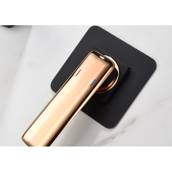 Black Golden Copper Waterfall ODM Concealed Basin Faucet