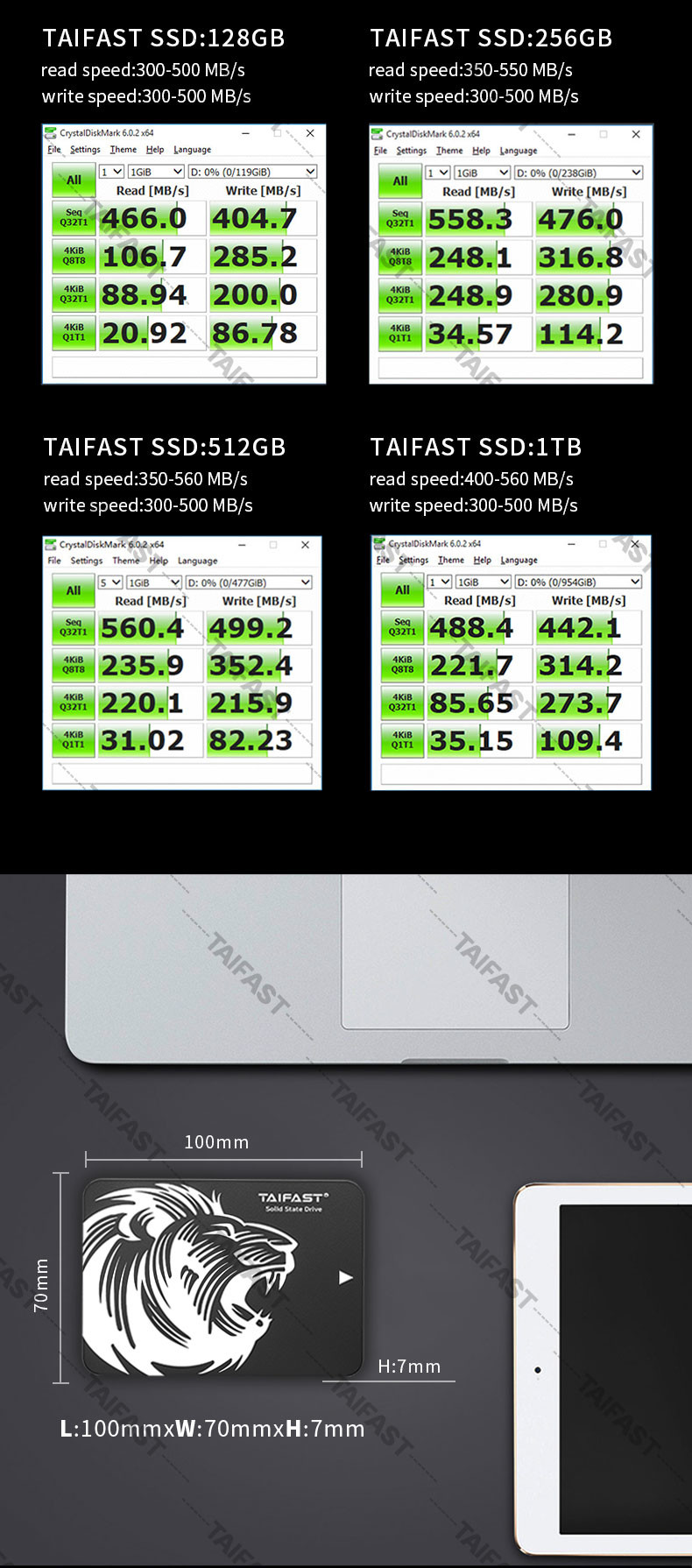 60gb Sata 3.0 SSD Qlc Tlc Hard Disk 2.5 Inch Solid State Drive