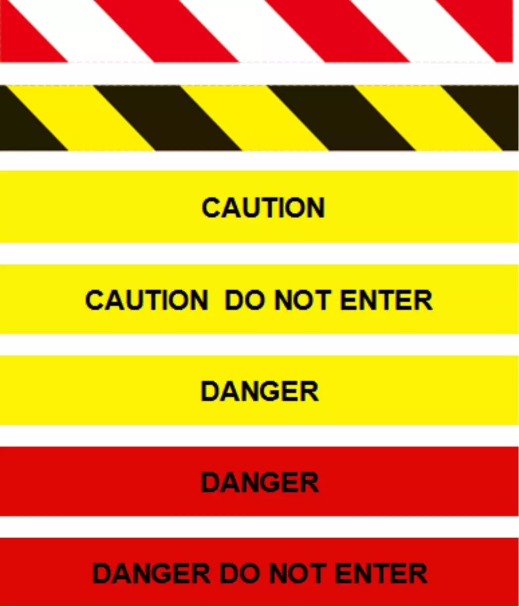 Custom Non Adhesive PE Warning Barrier Tape Road Blocking Safety Maker Caution Tape