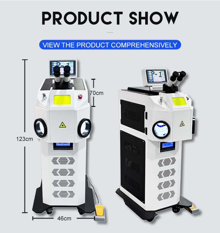 Direct Jewelry Laser Welding Machine with Fiber Yag Laser Source 200W/300W Gold and Max Laser Core Components