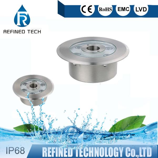 Submersible IP68 LED Fountain Light Outdoor 6W 24W Stainless Steel