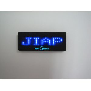 Blue light led name badge, Mini Scrolling led message badge