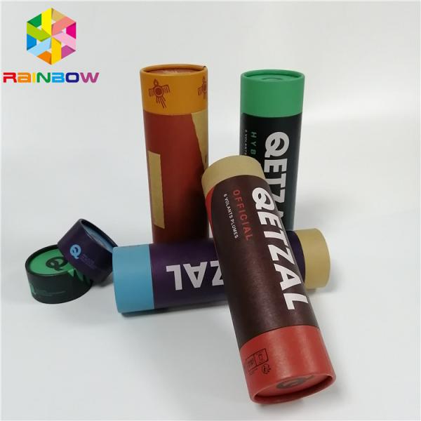 Brown Composite Push Up Paper Tube Packaging Offset Printing For Garden Tools