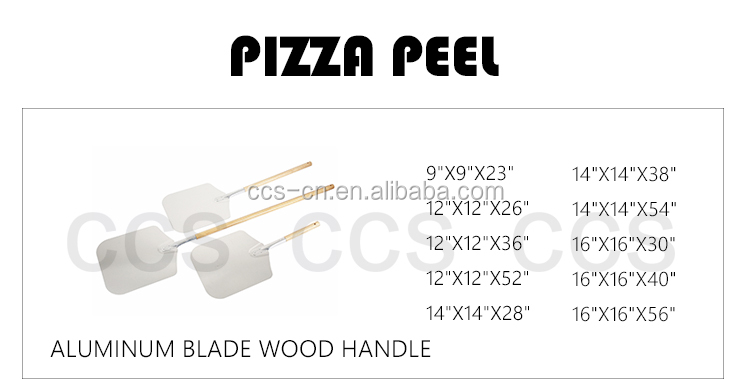 Oven Tools 83cm Aluminum Pizza Peel With Detachable Wood Handle Pizza Schep 12x14