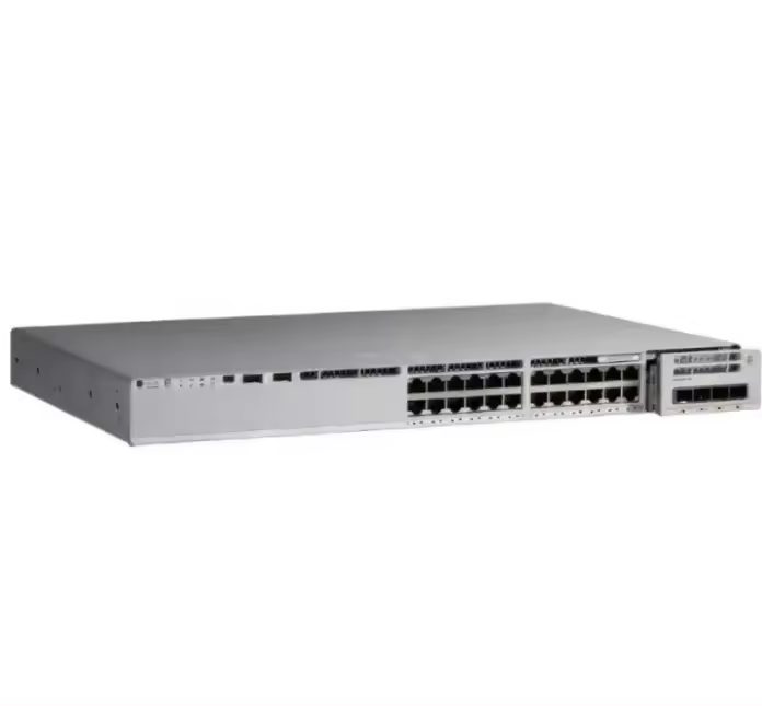 Stackable 48-Port Managed Network Switch 10/100/1000Mbps with QoS C9200L-48T-4X-E