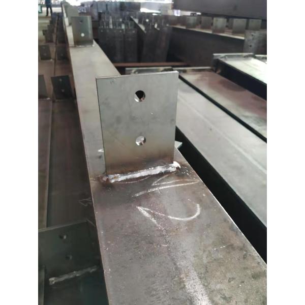Q235B Warehouse Steel Structure With Yellow Crane Beam Recyclable