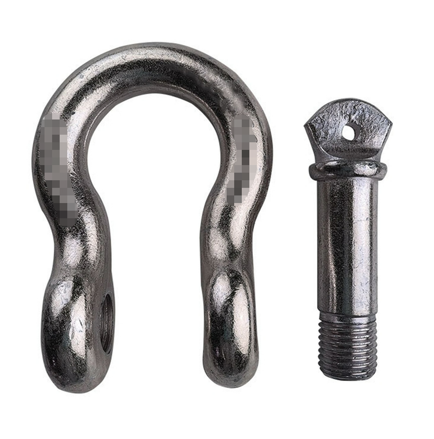 ISO9001 Durable D Shackle Screw Pin Type Heavy Duty Stainless Steel