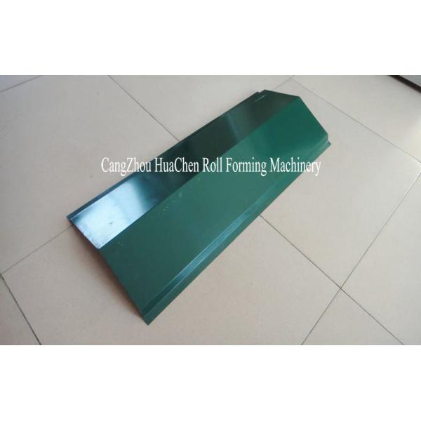 Automatical Roof Ridge Cap Roll Form Machine Metal with PANASONIC PLC Computer Control
