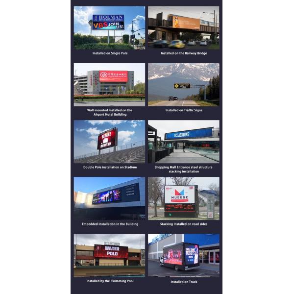 P8 P10 Full Color Double Side Dooh Display Outdoor Led Display Billboard Screen