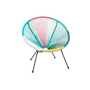 High Density Weaving Garden Rattan Chair , Stackable Rattan Patio Chairs