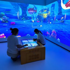 China Popular AR Interactive Table Painting Projector Games 110V-250V wholesale