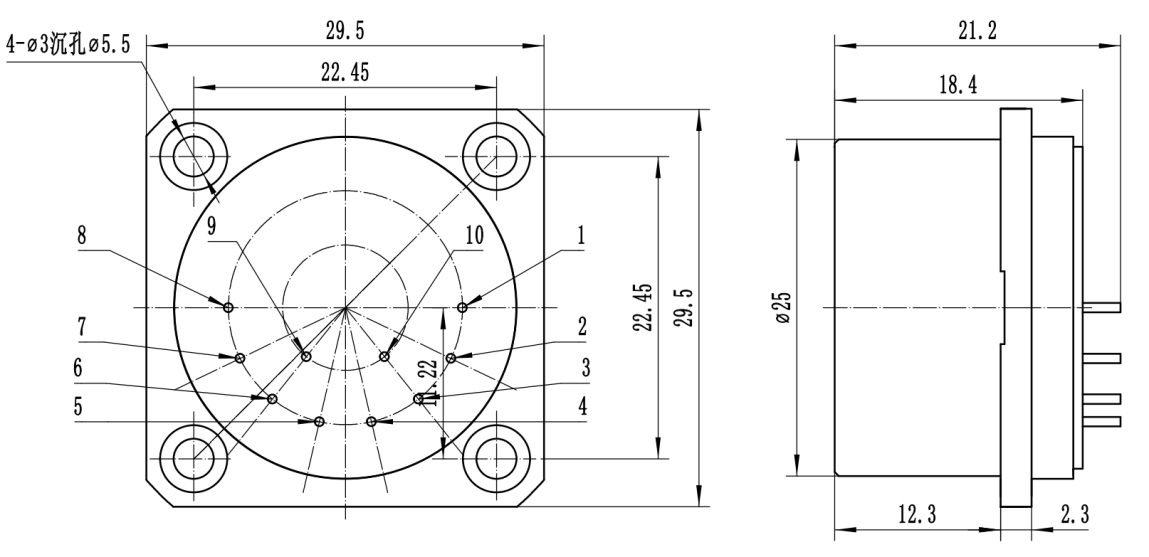 High Temperature Resistance And Compact Acceleration Measurement Unit With Size 25m