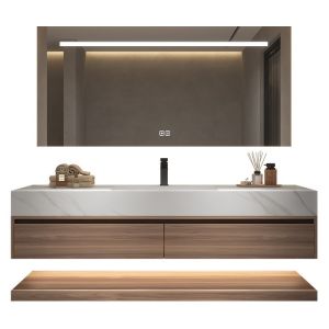 Customized Width High End Professional Waterproof Bathroom Sink Vanity Single