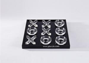 Transparent Lucite Acrylic Custom Engraving Logo Tic Tac Toe Game Board