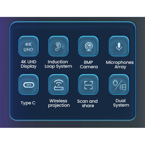 65/75/85/98/110 Inch LCD Display Interactive Smart Board Electonric Flat Penals Educational Equipment Interactive WhiteBoard